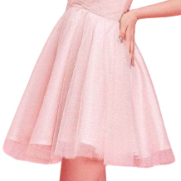 NWT J'Adore J16075 Cocktail Dress Pink in Size 6 - Picture 3 of 9